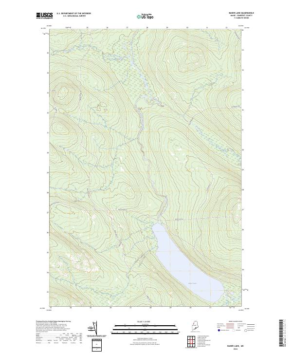 USGS Topographic Map – Baker Lake