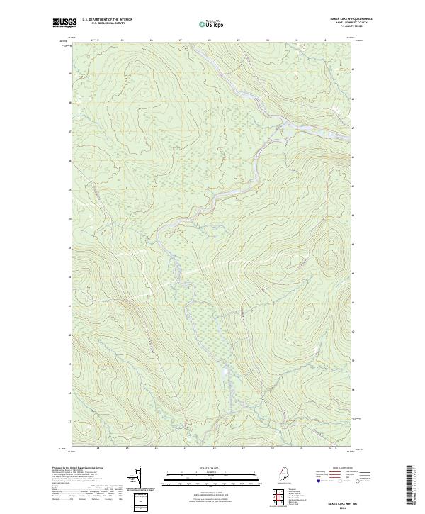 USGS Topographic Map – Baker Lake NW