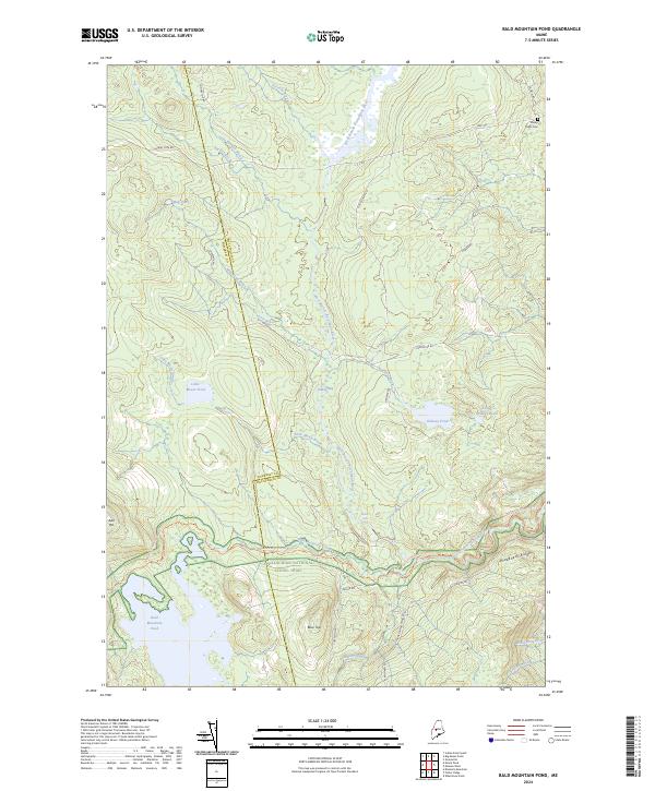 USGS Topographic Map – Bald Mountain Pond