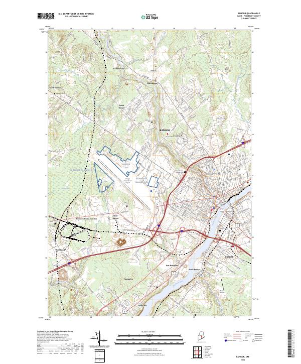 USGS Topographic Map – Bangor