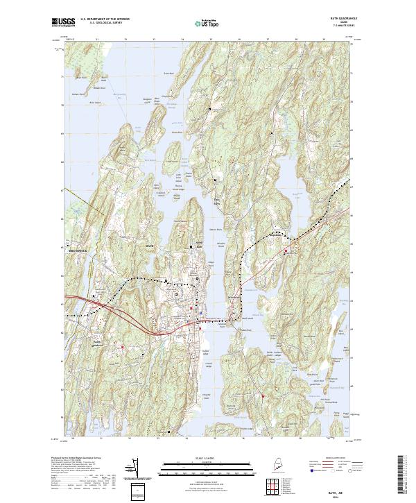USGS Topographic Map – Bath