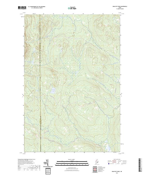 USGS Topographic Map – Bean Pot Pond