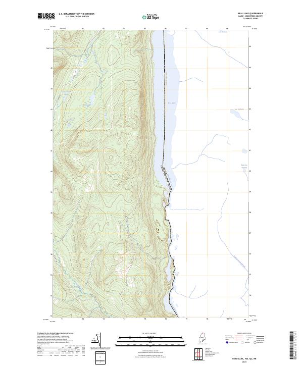USGS Topographic Map – Beau Lake