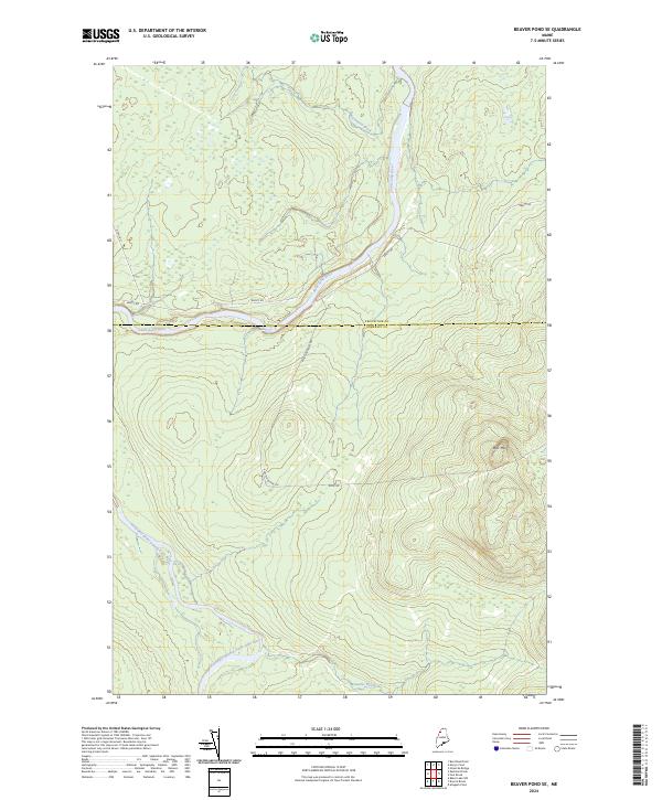 USGS Topographic Map – Beaver Pond SE