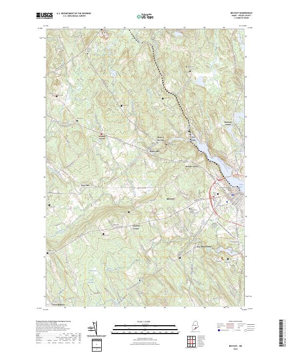 USGS Topographic Map – Belfast