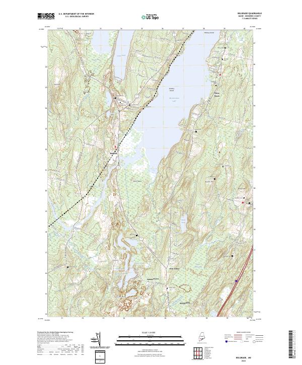 USGS Topographic Map – Belgrade