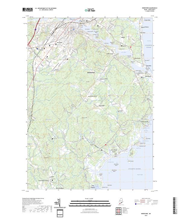 USGS Topographic Map – Biddeford
