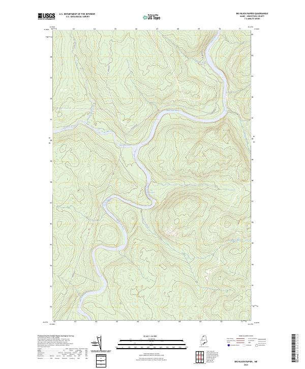 USGS Topographic Map – Big Black Rapids
