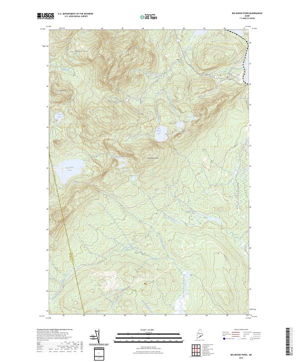 USGS Topographic Map – Big Moose Pond