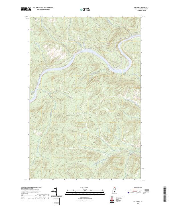 USGS Topographic Map – Big Rapids