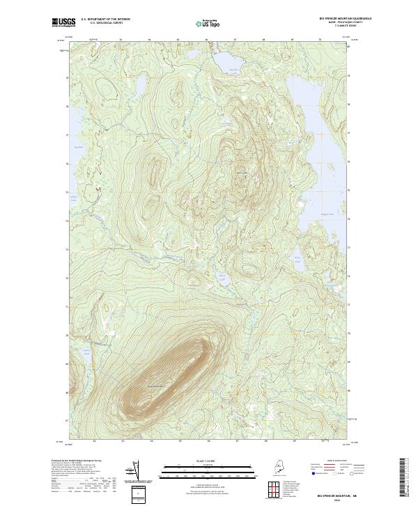 USGS Topographic Map – Big Spencer Mountain