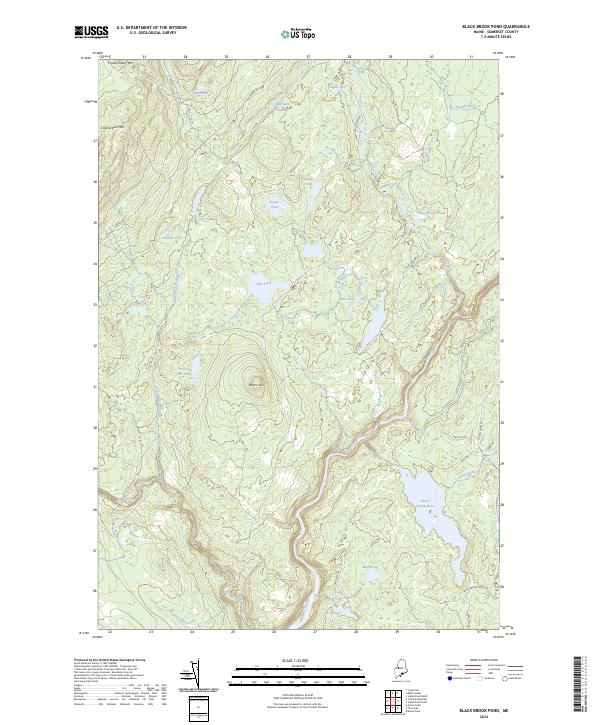 USGS Topographic Map – Black Brook Pond