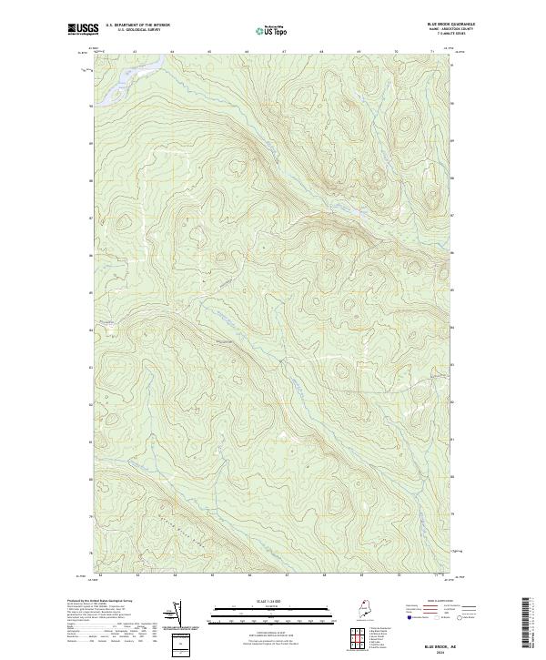 USGS Topographic Map – Blue Brook
