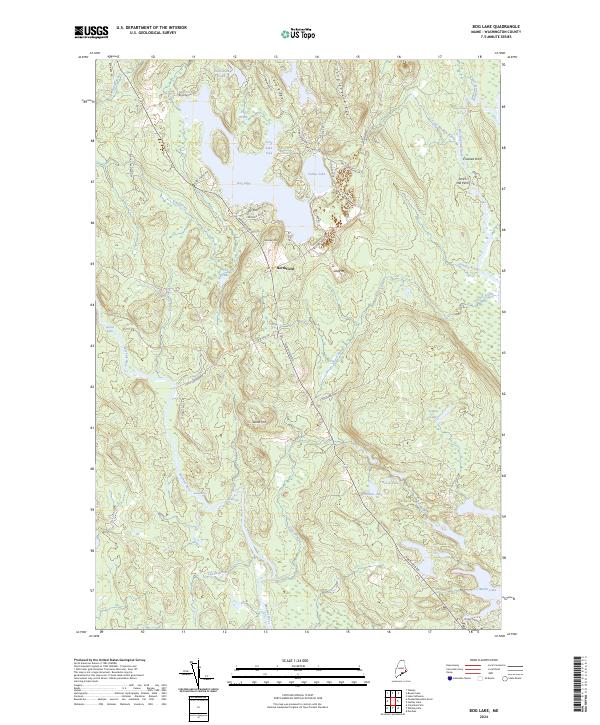 USGS Topographic Map – Bog Lake