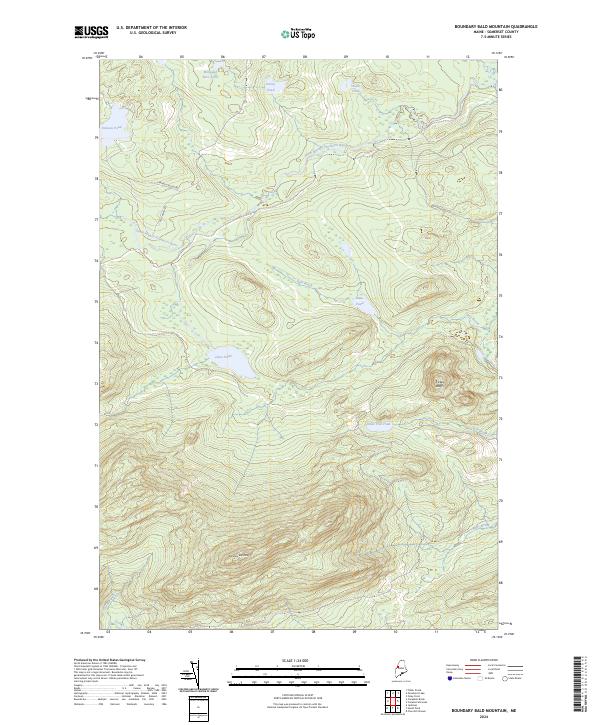 USGS Topographic Map – Boundary Bald Mountain