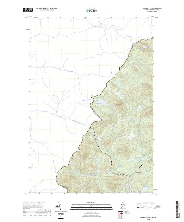 USGS Topographic Map – Boundary Pond