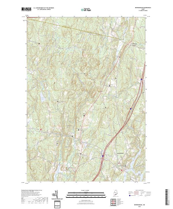 USGS Topographic Map – Bowdoinham