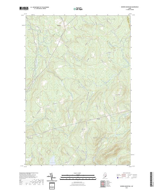 USGS Topographic Map – Bowers Mountain