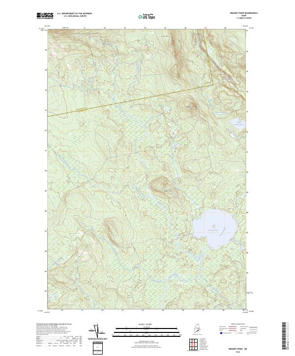 USGS Topographic Map – Brandy Pond