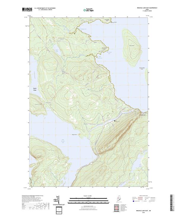 USGS Topographic Map – Brassua Lake East
