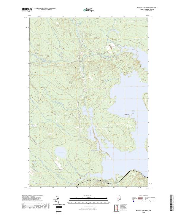 USGS Topographic Map – Brassua Lake West