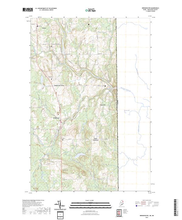USGS Topographic Map – Bridgewater