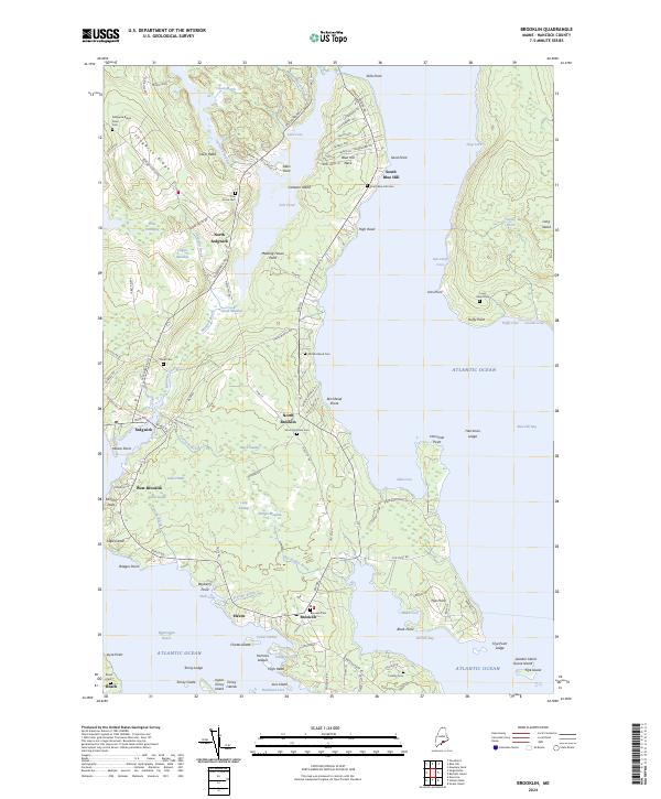 USGS Topographic Map – Brooklin