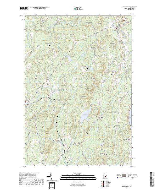 USGS Topographic Map – Brooks East