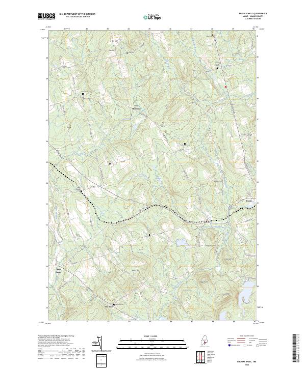 USGS Topographic Map – Brooks West