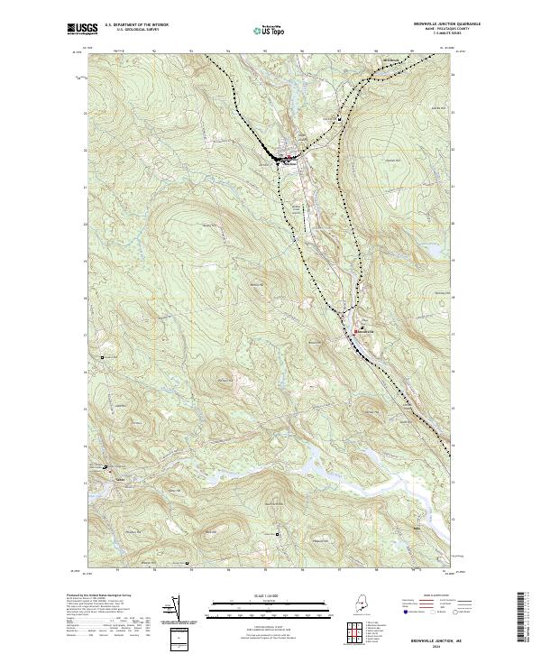 USGS Topographic Map – Brownville Junction