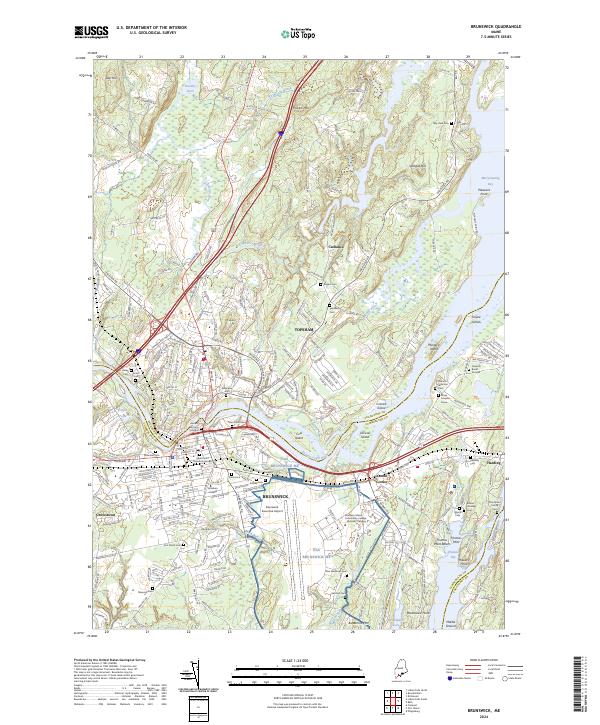 USGS Topographic Map – Brunswick