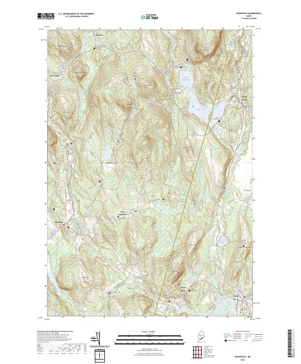 USGS Topographic Map – Buckfield