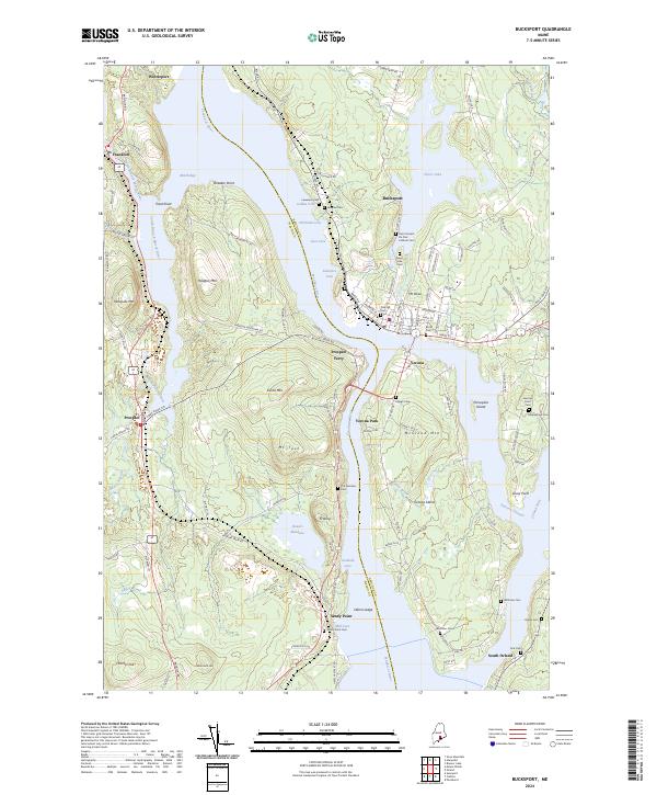 USGS Topographic Map – Bucksport