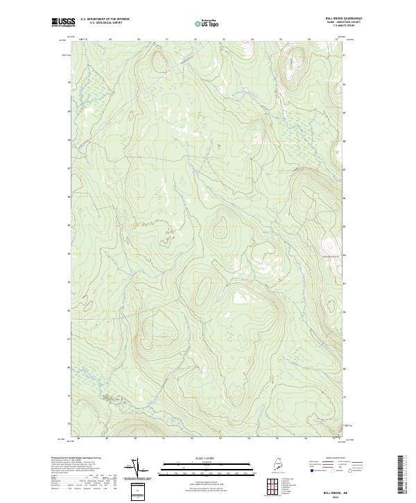 USGS Topographic Map – Bull Brook