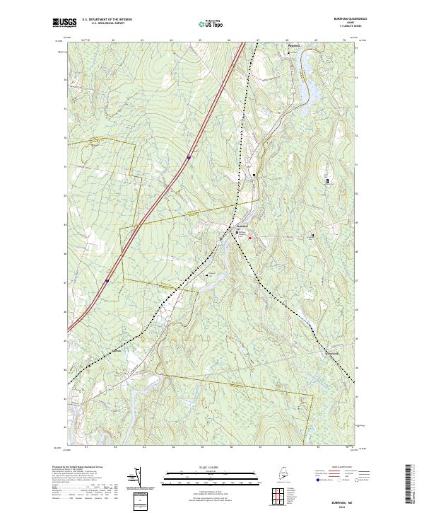 USGS Topographic Map – Burnham