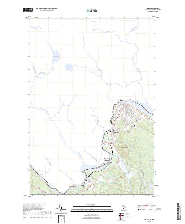 USGS Topographic Map – Calais