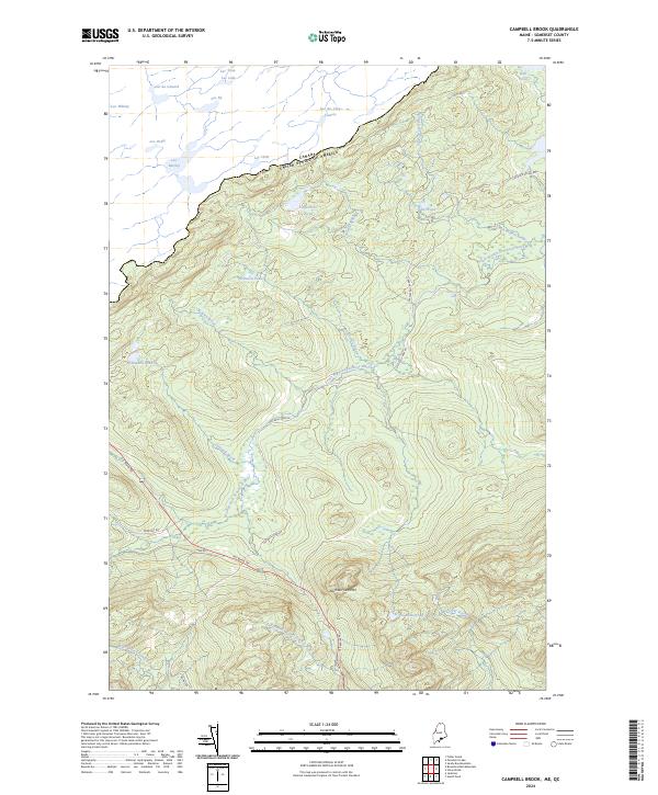 USGS Topographic Map – Campbell Brook