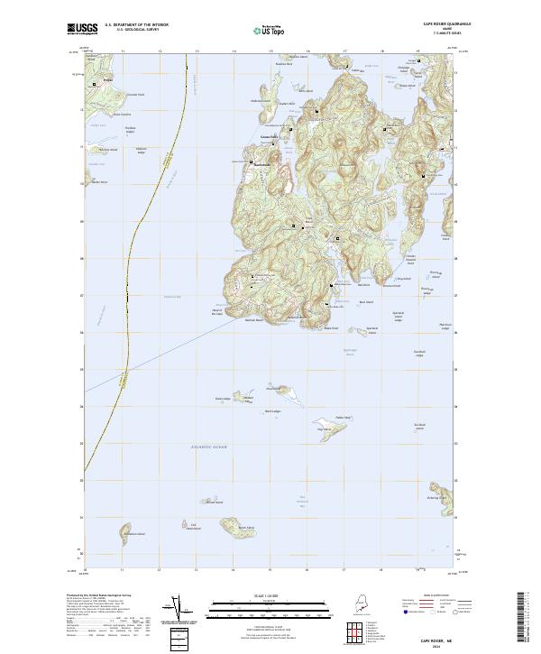 USGS Topographic Map – Cape Rosier