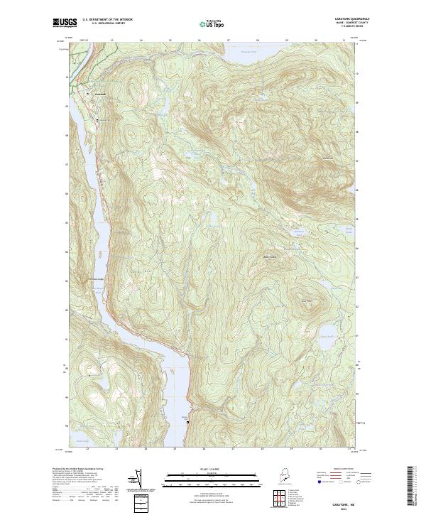 USGS Topographic Map – Caratunk