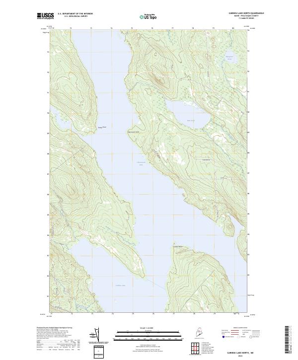 USGS Topographic Map – Caribou Lake North