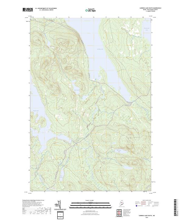 USGS Topographic Map – Caribou Lake South