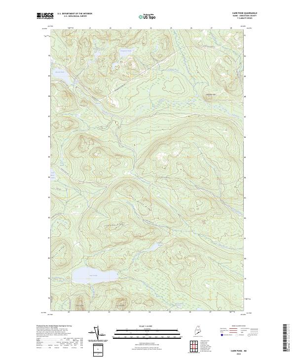 USGS Topographic Map – Carr Pond