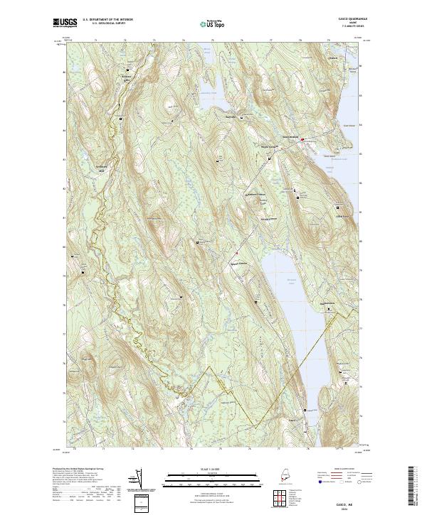 USGS Topographic Map – Casco
