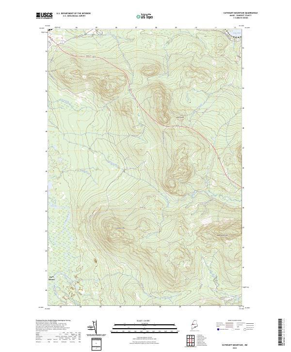 USGS Topographic Map – Catheart Mountain