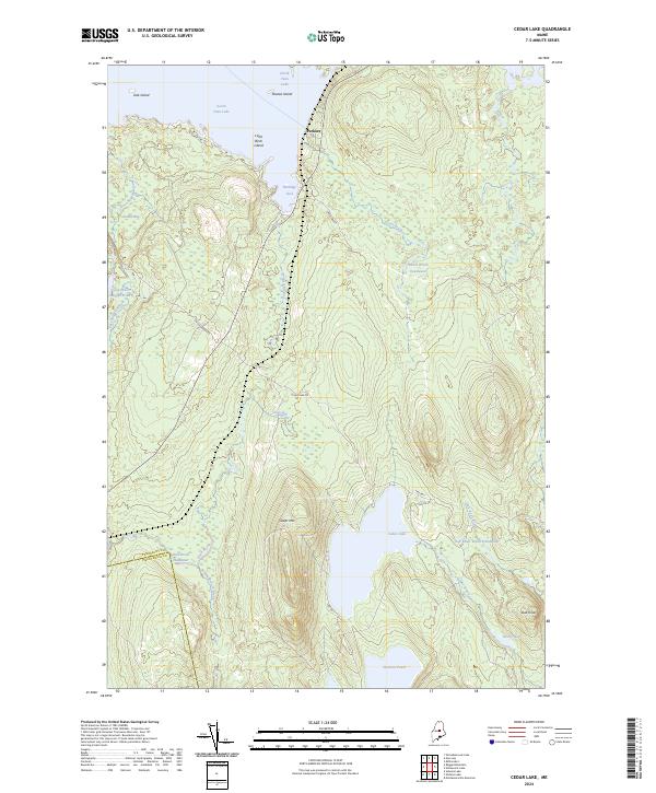 USGS Topographic Map – Cedar Lake