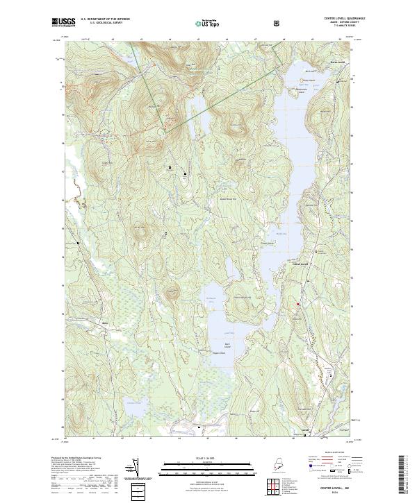USGS Topographic Map – Center Lovell