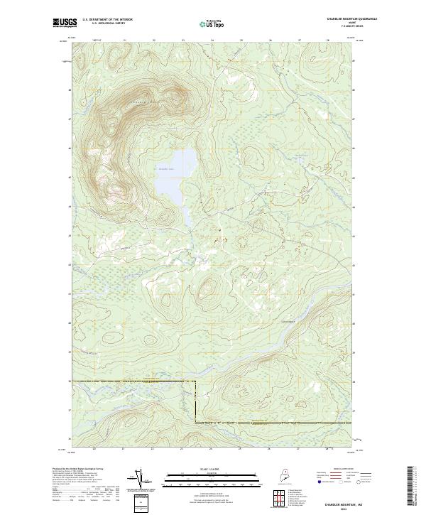 USGS Topographic Map – Chandler Mountain