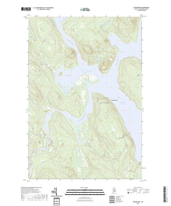 USGS Topographic Map – Chesuncook