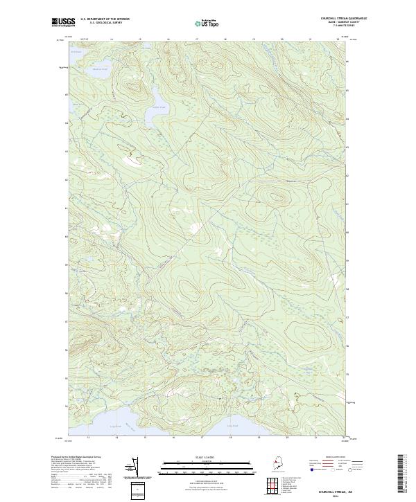 USGS Topographic Map – Churchill Stream