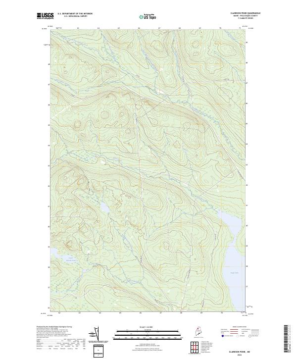 USGS Topographic Map – Clarkson Pond